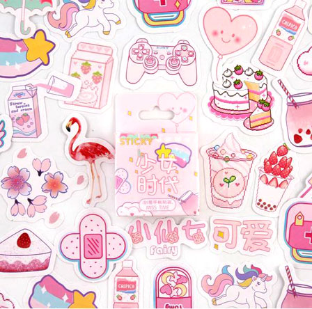 Hai Miss Pink Thing Sticker Set